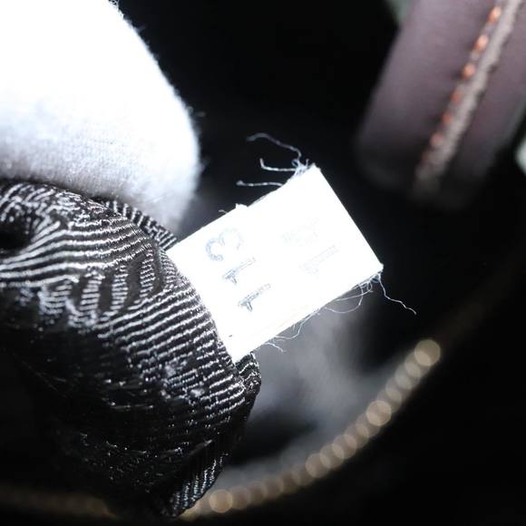 PRADA Tote Bag Nylon Green Gold Auth 98443 - Picture 12 of 16